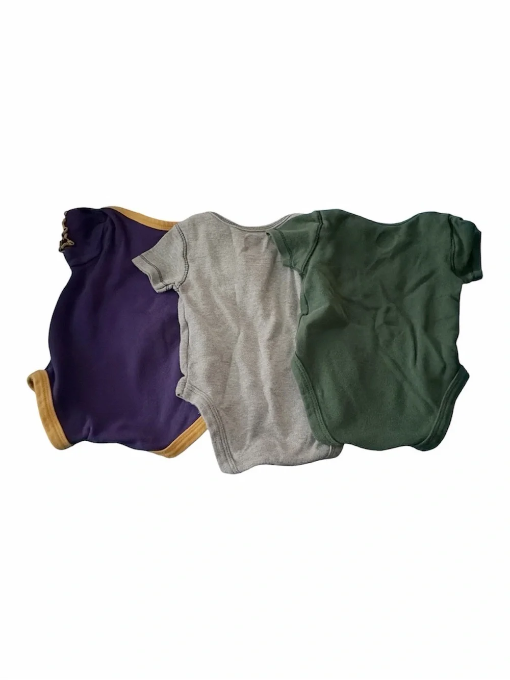 NHL Minnesota Wild & Vikings Kids One-Piece Bodysuits - Purple, Gray, Green